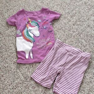 Carters girls pajama shorts set size 6